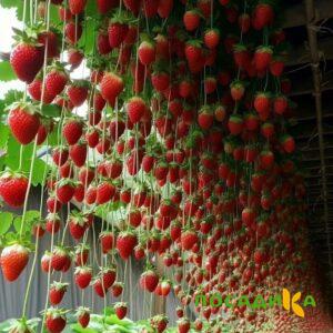 Клубника ампельная Анастасия купить по цене от 370р. в интернет-магазине «Посадика» с доставкой почтой в в Киреевске и по всей России – [изображение №1].